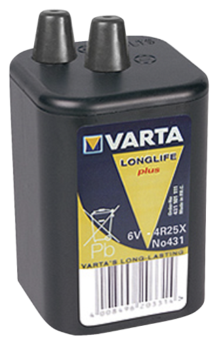 6 Volt Blockbatterie VARTA Longlife Plus, 1er-Blister
