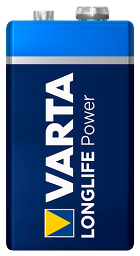 9V-Blockbatterie VARTA HIGH ENERGY 9 V, Typ 6F22, 1-er Blister
