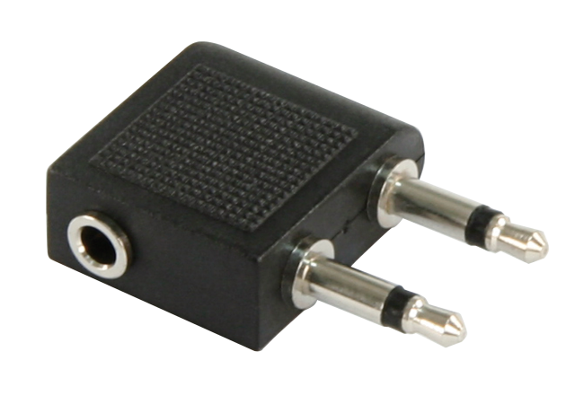 Audio-Adapter HOLLYWOOD, 1x 3,5 mm Stereo (Buchse) -> 2x 3,5 mm Mono (Stecker), Klinke

