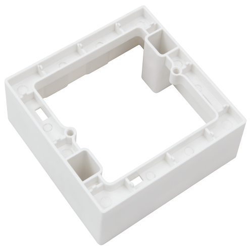 Aufputz-Rahmen McPower Flair 80x80x45mm, mit Montagebohrung
