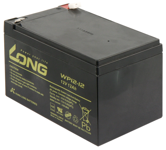 Bleiakku KUNG LONG WP12-12 12V/12 Ah, VdS, 151x99x100 mm, 4,27 kg
