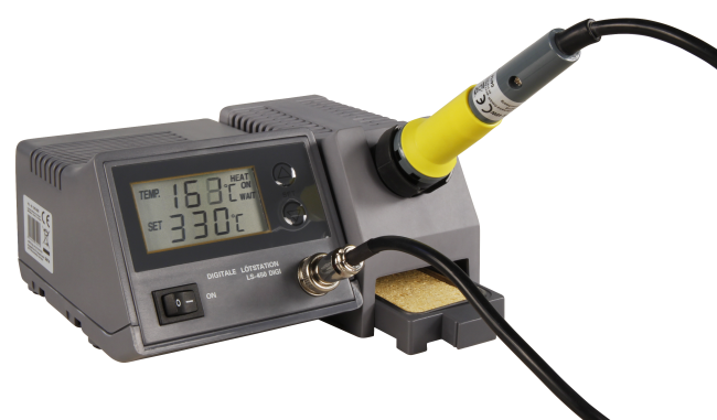 Digitale Lötstation McPower LS-450 digi, 230V / 50 Hz, 48W-Lötkolben, grau
