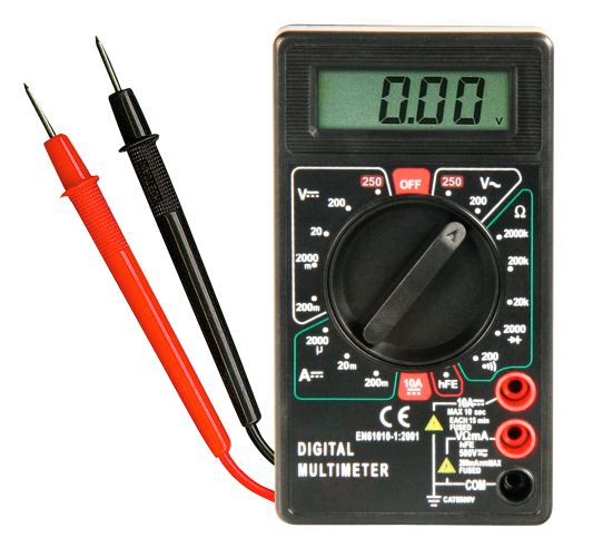 Digitalmultimeter McPower M-330D schwarz, 3½-stellig, akustischer Durchgangsprüfer
