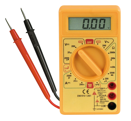 Digitalmultimeter McPower M-330T, Temperatur-Messung -50 °C bis +1.000°C
