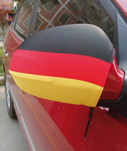Spiegelfahne Deutschland für Auto-Außenspiegel, 35x32cm, Paarpreis
