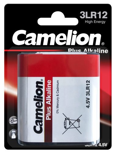 Flachbatterie CAMELION Plus Alkaline 4,5 V, Typ 3LR12
