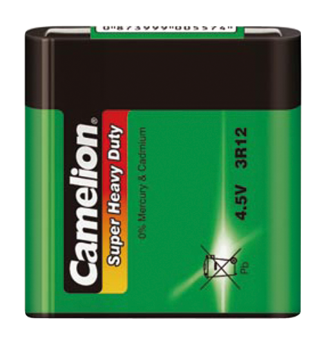 Flachbatterie CAMELION Super Heavy Duty 4,5 V, Typ 3R12
