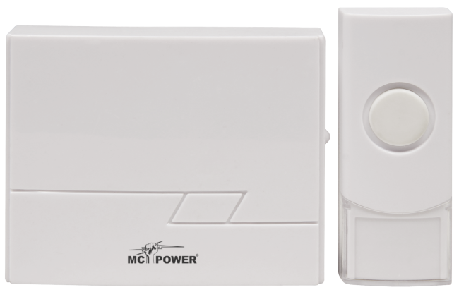 Funk-Türklingel McPower DB-16 bis zu 50m, 16 Melodien, IP44 Sender
