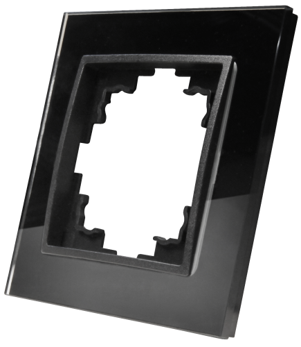 Glas-Rahmen McPower Flair, 1-fach, schwarz
