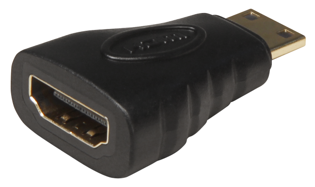 HDMI-Adapter, Mini-HDMI Stecker -> HDMI Buchse
