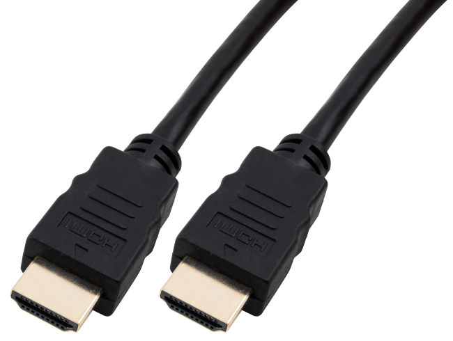 HDMI-Kabel HOLLYWOOD, HDMI 1.4, vergoldete Kontakte, 4K/UHD, ARC, HEAC, 0,5m

