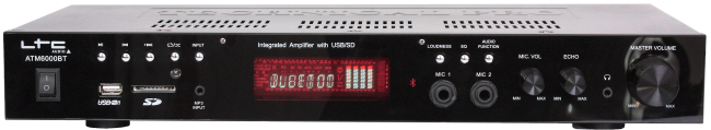 Hi-Fi Stereo Verstärker LTC ATM6000BT Bluetooth, Karaoke, 2x50W

