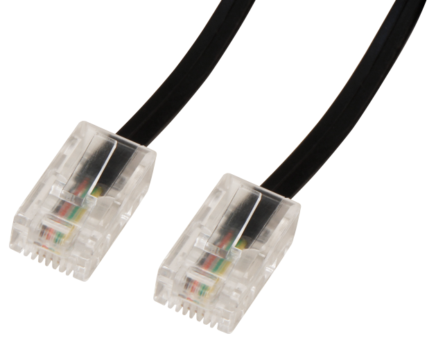 ISDN-Anschlusskabel, 8P4C-8P4C, 1:1, 2x RJ45-Stecker, 3m
