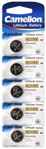 Knopfzelle CAMELION, CR1632 3,0V, Lithium, 5er-Blister
