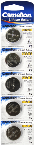 Knopfzelle CAMELION, CR2450 3,0V, Lithium, 5er-Blister
