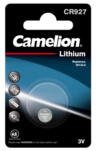Knopfzelle CAMELION, CR927 3,0V, Lithium, 1er-Blister
