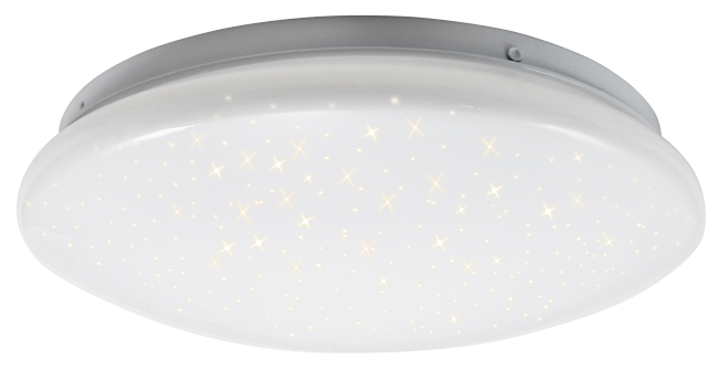 LED-Deckenleuchte McShine Starry-Sky Ø26cm, 12W, 840lm, 3000K, Sternenhimmel
