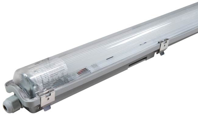LED-Deckenleuchte für Feuchträume, IP65, 1x 2.000 lm, 4000K, 150cm, neutralweiß

