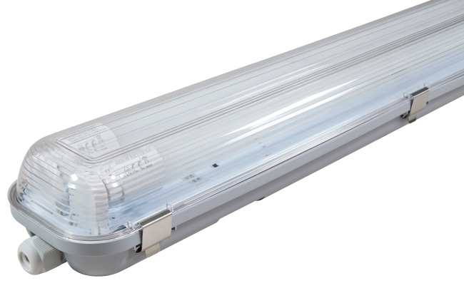 LED-Deckenleuchte für Feuchträume, IP65, 2x 900lm, 4000K, 60cm, neutralweiß
