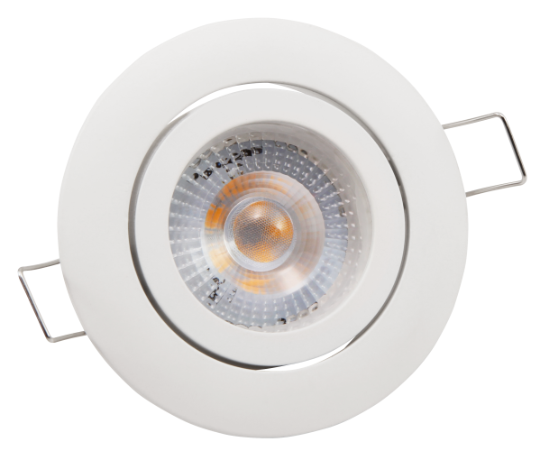 LED-Einbauleuchte McShine Eco-50 5W, 400lm, 3000K, weißes Gehäuse
