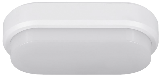 LED-Feuchtraumleuchte Oval IP54, 550lm, 4000K, 8W, 200x100x50mm, neutralweiß
