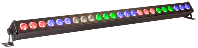 LED-Lichtleiste IBIZA LEDBAR24-RC 24x 4W RGB+W LEDs, DMX, Fernbedienung
