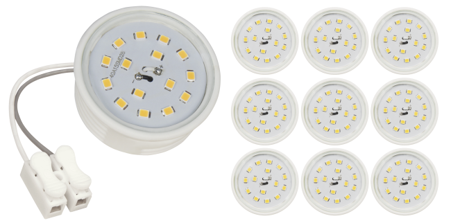 LED-Modul McShine, 5W, 400lm, 230V, 50x23mm, warmweiß, 3000K, 10er-Pack
