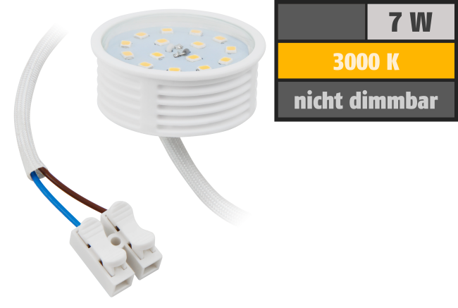 LED-Modul McShine, 7W, 470 Lumen, 230V, 50x23mm, warmweiß, 3000K
