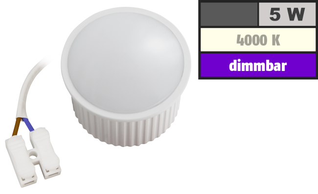 LED-Modul McShine PL-50 5W, 400Lumen, 230V, 50x30mm, neutralweiß, dimmbar
