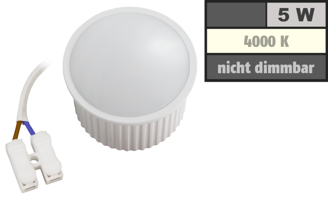 LED-Modul McShine PL-50 5W, 400Lumen, 230V, 50x30mm, neutralweiß, 4000K
