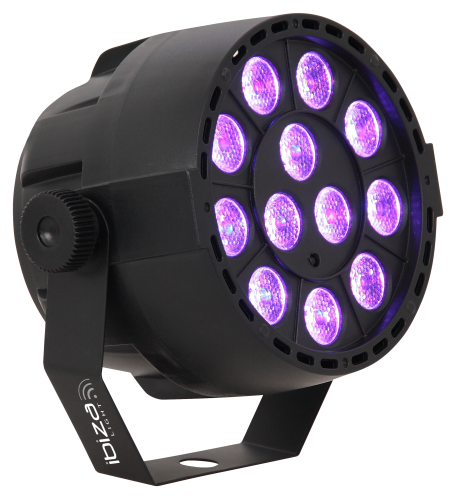 LED PAR-Strahler IBIZA PAR-MINI-UV 24W, 4 DMX Kanäle
