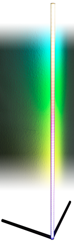 LED-Stehleuchte McShine SL-142 Höhe 142cm, RGB, Fernbedienung
