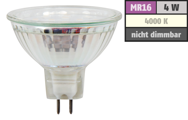 LED-Strahler McShine ET40, MR16, 4W, 320lm, neutralweiß
