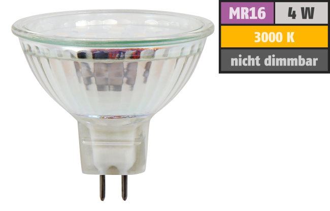 LED-Strahler McShine ET40, MR16, 4W, 320lm, warmweiß
