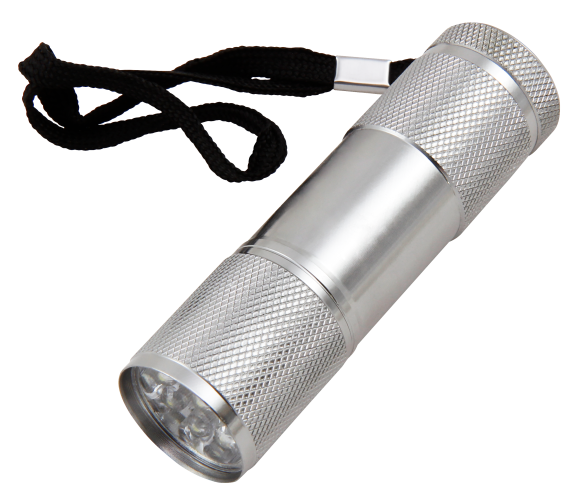 LED-Taschenlampe 9LED, Aluminium,
