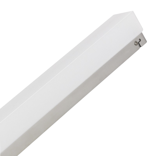 LED Wandleuchte, 10W, 750lm, 3000K, 60cm, warmweiß, silber
