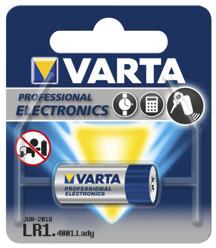 Lady-Batterie VARTA HIGH ENERGY 1,5 V, Typ LR1, 1er-Blister
