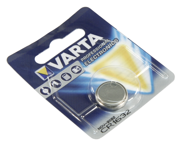 Lithium-Knopfzelle VARTA CR1632 3V, 16x3,2mm, 1er-Blister
