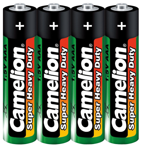 Micro-Batterie CAMELION Super Heavy Duty, 1,5 V, Typ AAA/R03, 4er-Pack
