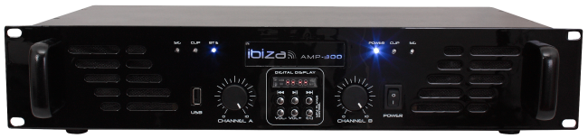 PA-Verstärker IBIZA AMP300USB-BT 480W, USB, MP3, Bluetooth
