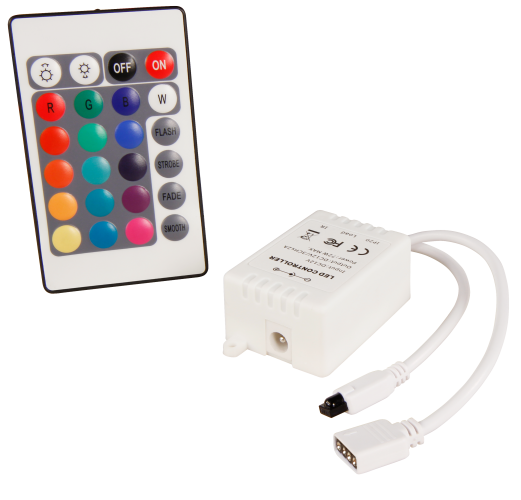 RGB-Controller McShine für LED-Stripes inkl. Fernbedienung
