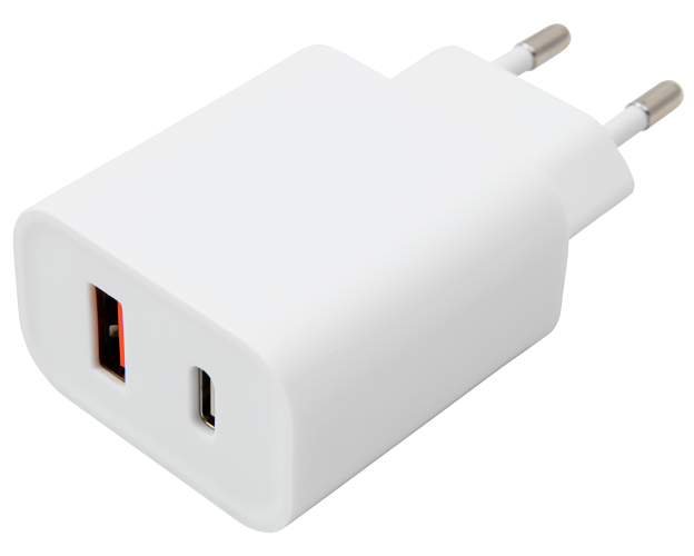 USB Ladegerät McPower, Ein 100-240V, Aus 5V/3A, 9V/2A, 12V/1,5A, USB-A+ USB-C
