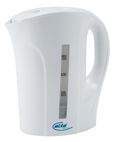 Wasserkocher Elta , 1 Liter, 1000 Watt, weiß
