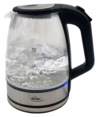 Wasserkocher Elta Blue Light, Glas, 1,8 Liter Volumen, 2200 Watt
