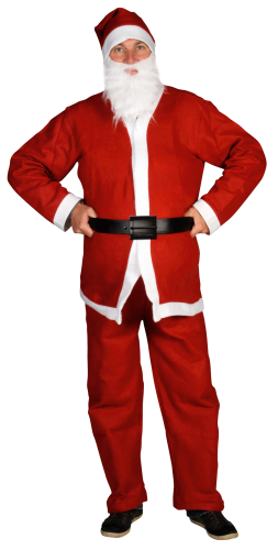 Weihnachtsmann-Anzug, 5-teilig
