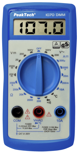 Digital-Handmultimeter PeakTech 1070, 3,5-stellig
