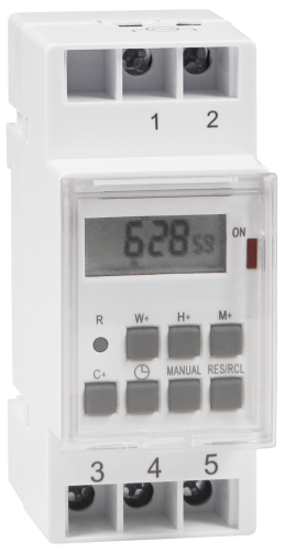 Digitale Zeitschaltuhr McPower STE-3 7 Tage, 230V für Schalttafel-Einbau,3600W
