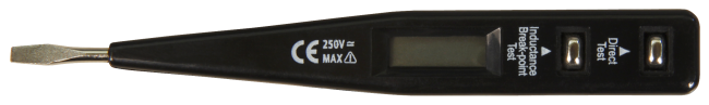 Digitaler Spannungsprüfer McPower Ergo-250, 12-250V, LC-Display
