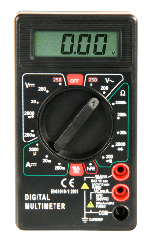Digitalmultimeter McPower M-330D schwarz, 3½-stellig, akustischer Durchgangsprüfer
