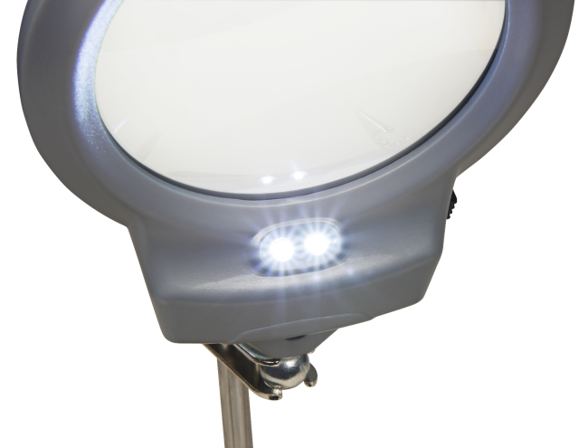 Dritte Hand mit LED-Lupe McPower, Lötkolben-Halter & Schwamm, 2-fache Vergrößerung
